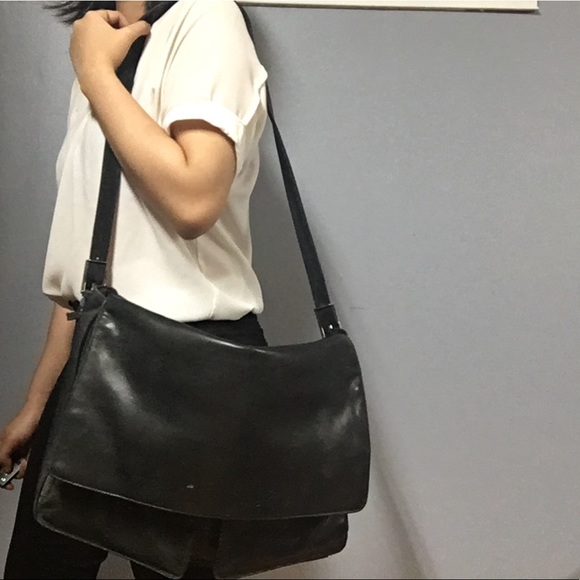 Cole Bags Cole Black Leather Messenger Bag Poshmark